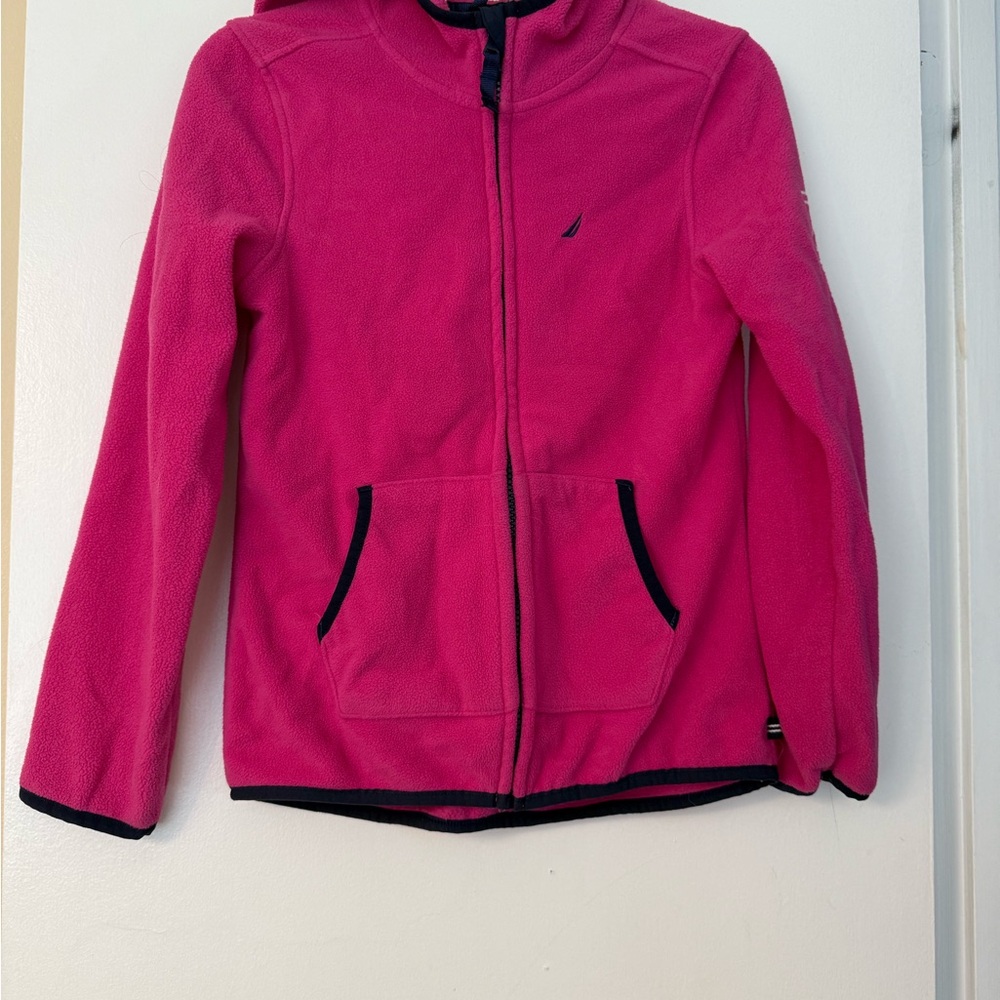 Nautica Pink Fleece Zip-Up Jacket